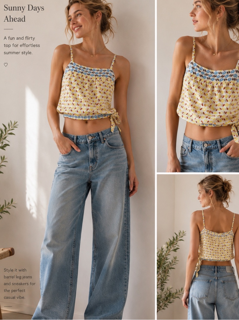 Urban Outfitters LUX Floral Camisole Top - Size 9